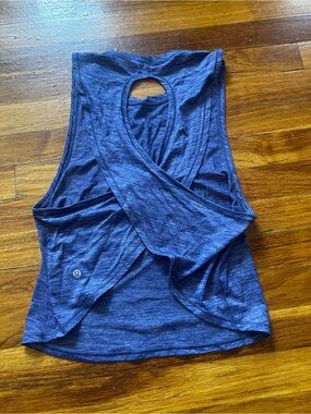 lululemon athletica Women's Heathered Navy Muscle Tank
